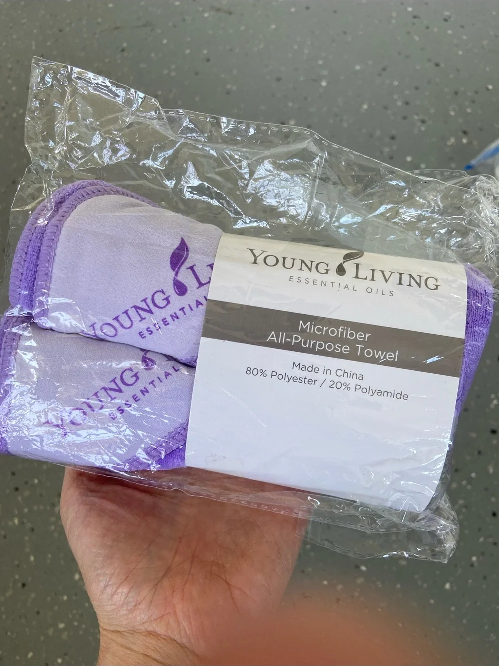 Young Living Lavender Microfiber Towels - Pack of 2
